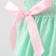 Green Butterfly Smocked Lace Bubble
