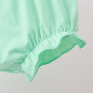 Green Butterfly Smocked Bloomer Set