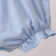 Purple Garden Ruffle Bloomer Set