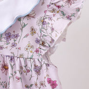 Purple Garden Ruffle Dress
