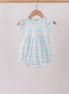 Blue Plaid Ruffle Bubble