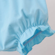 Blue Plaid Ruffle Bloomer Set