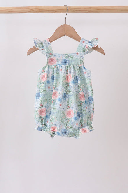 Floral Smocked Bubble