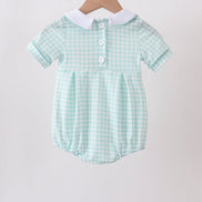 Green Gingham Bubble