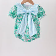 Green house floral Bow Bubble