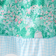 Green house floral Ruffle Dress