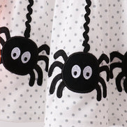 Black Spider Embroidery Ruffle Bloomer Set