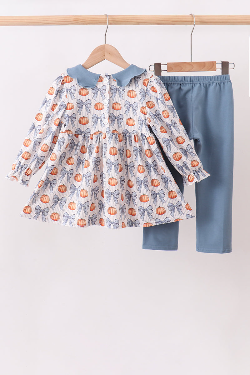 Blue Pumpkin Smocked Pants Set – Baby & Toddler Girls 12M–8Y