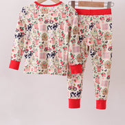 Maroon Farmland Pajama Pants Set