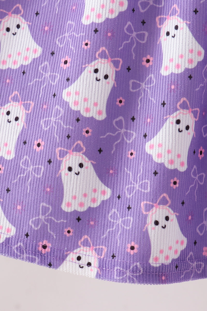 Girls' Purple Spooky Smocked Dress – Toddler & Kids Sizes 12M–7Y