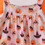 Pumpkin spider bow Dress
