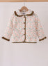 Sage floral ruffle jacket