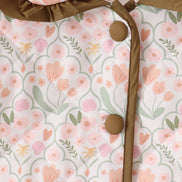 Sage floral ruffle jacket
