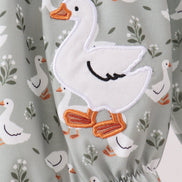 Grey goose applique ruffle bubble