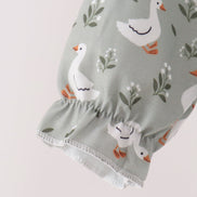 Grey goose applique ruffle bubble