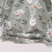 Grey goose applique ruffle bubble