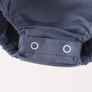 Navy goose applique bubble