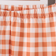 Navy goose applique gingham pants set