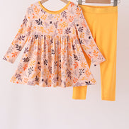 Mustard leaves bamboo pants set