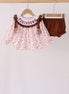 Brown touchdown football embroidery bloomer set