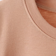 Brown deer embroidery top