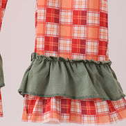 Green Pumpkin Embroidery 2cp jumpsuit set