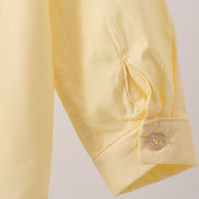 Beige bunny embroidery button down shirt