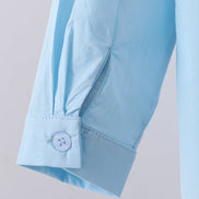 Blue button down shirt