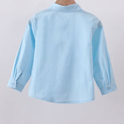 Blue button down shirt