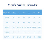 Blue stripe men swim trunks