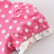 Platinum balcony pink dot dress