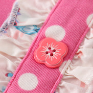 Platinum balcony pink dot dress