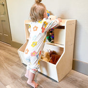 SHELBY- Toy Shelf + Storage Bin