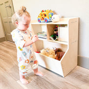 SHELBY- Toy Shelf + Storage Bin