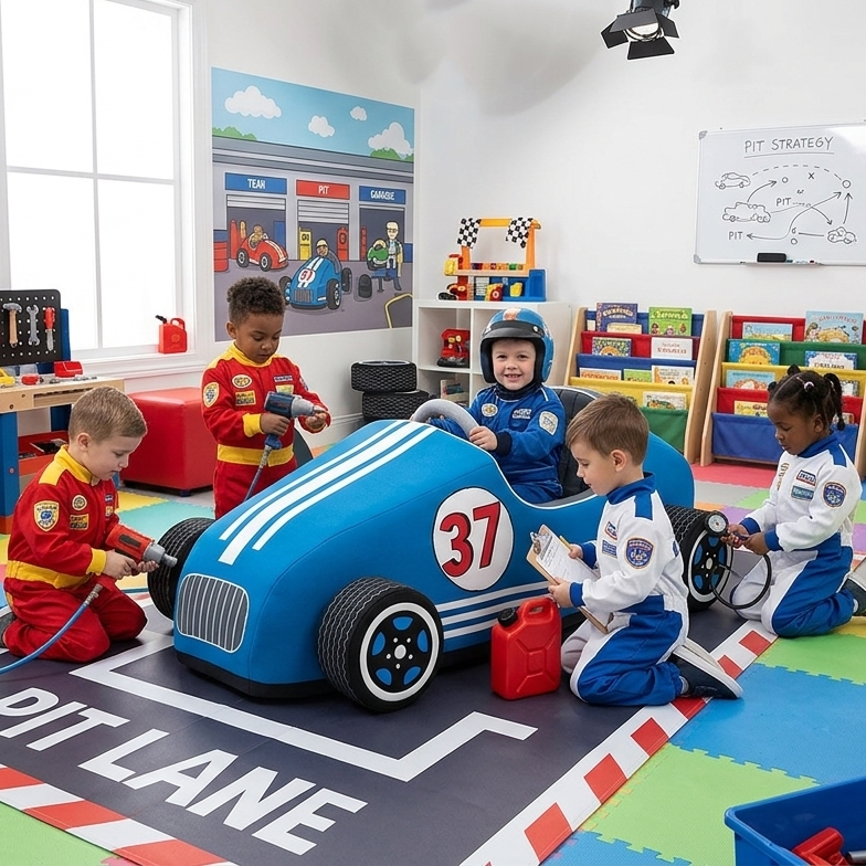Role Play Speedster 37  - Blue Sit in Toy Car
