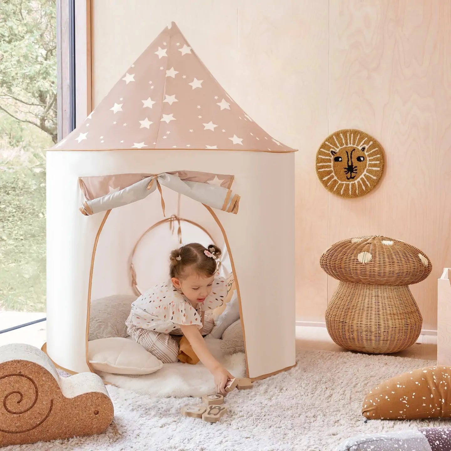 Tiny Land® 5-in-1 Kids Play Tunnel — Soft Peachskin Toddler Crawl Tunnel | Little Janey