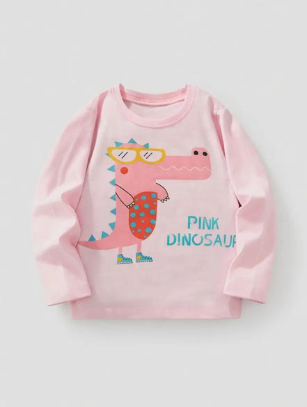 Children's Dinosaur Graphic Long Sleeve T-Shirt - Little Janey Shop