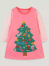 Children's Christmas Tree Long Sleeve Dress - Little Janey Shop