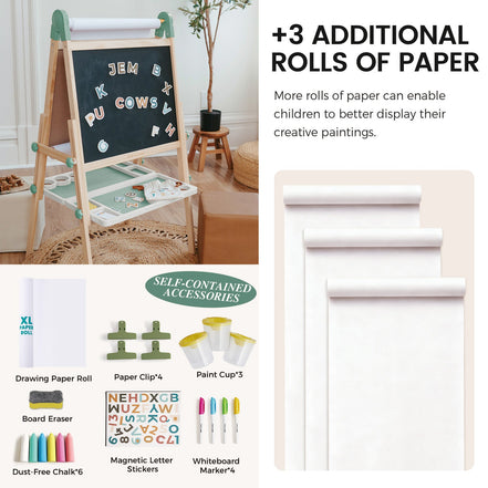 Tiny Land® Pink Magnitales Easel & Paper Roll Set