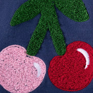 Children's Cherry Appliqued Long Sleeve Dress - Little Janey Shop