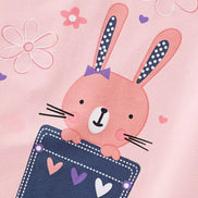 Children's Bunny Round Neck T-Shirt - Little Janey Shop