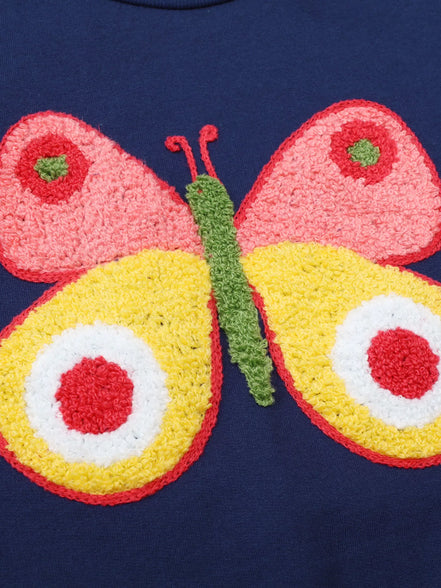 Children's Butterfly Crew Neck Sweatshirt - Little Janey Shop