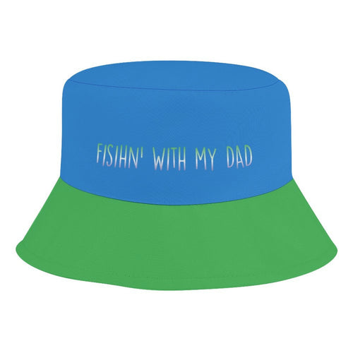 "Fishin' With My Dad" Kids' Bucket Hat - Little Janey Shop