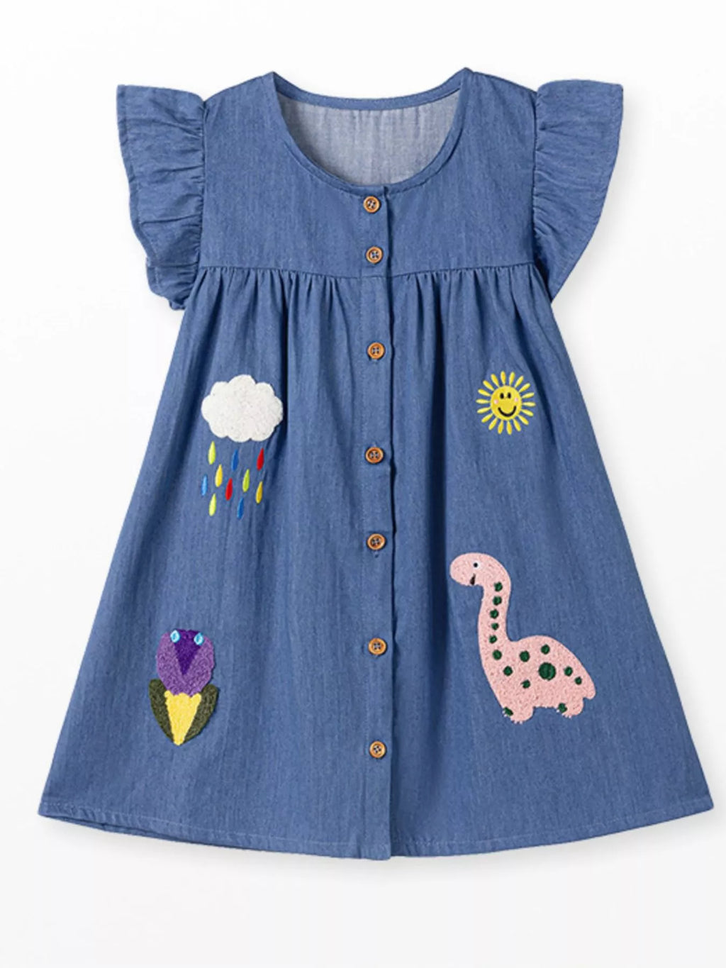 Children's Denim A - Line Dress - Little Janey Shop
