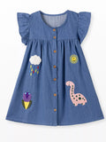 Children's Denim A - Line Dress - Little Janey Shop