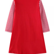 Children's Christmas Tree Animal Long Sleeve Dress - Little Janey Shop