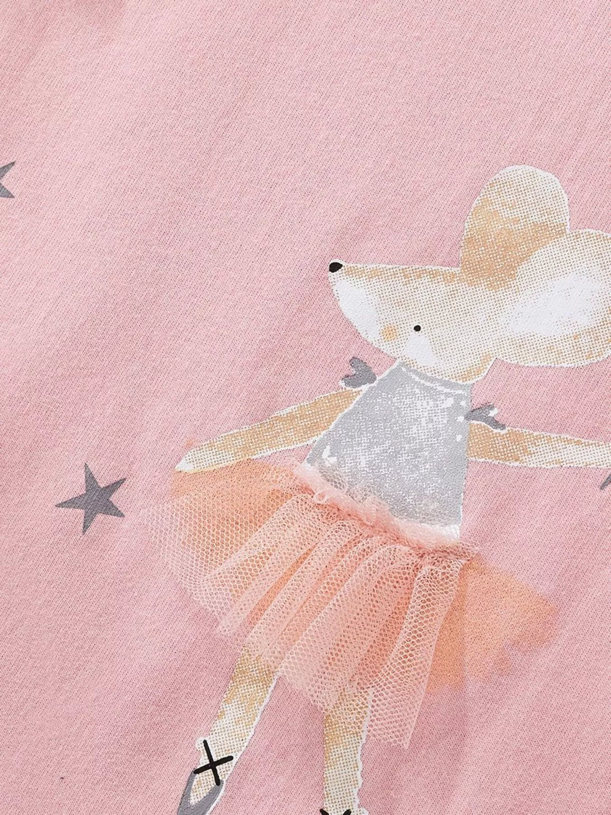 Children's Mouse Ballerina Round Neck Tee - Little Janey Shop