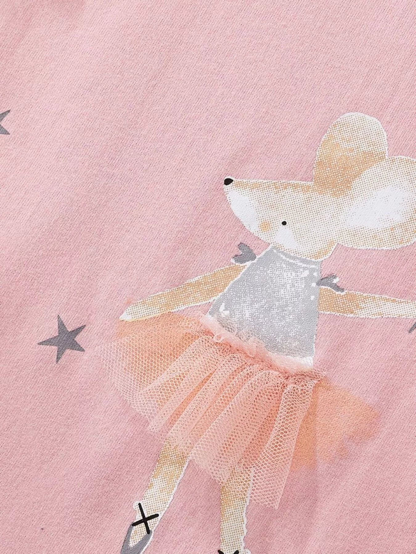Children's Mouse Ballerina Round Neck Tee - Little Janey Shop