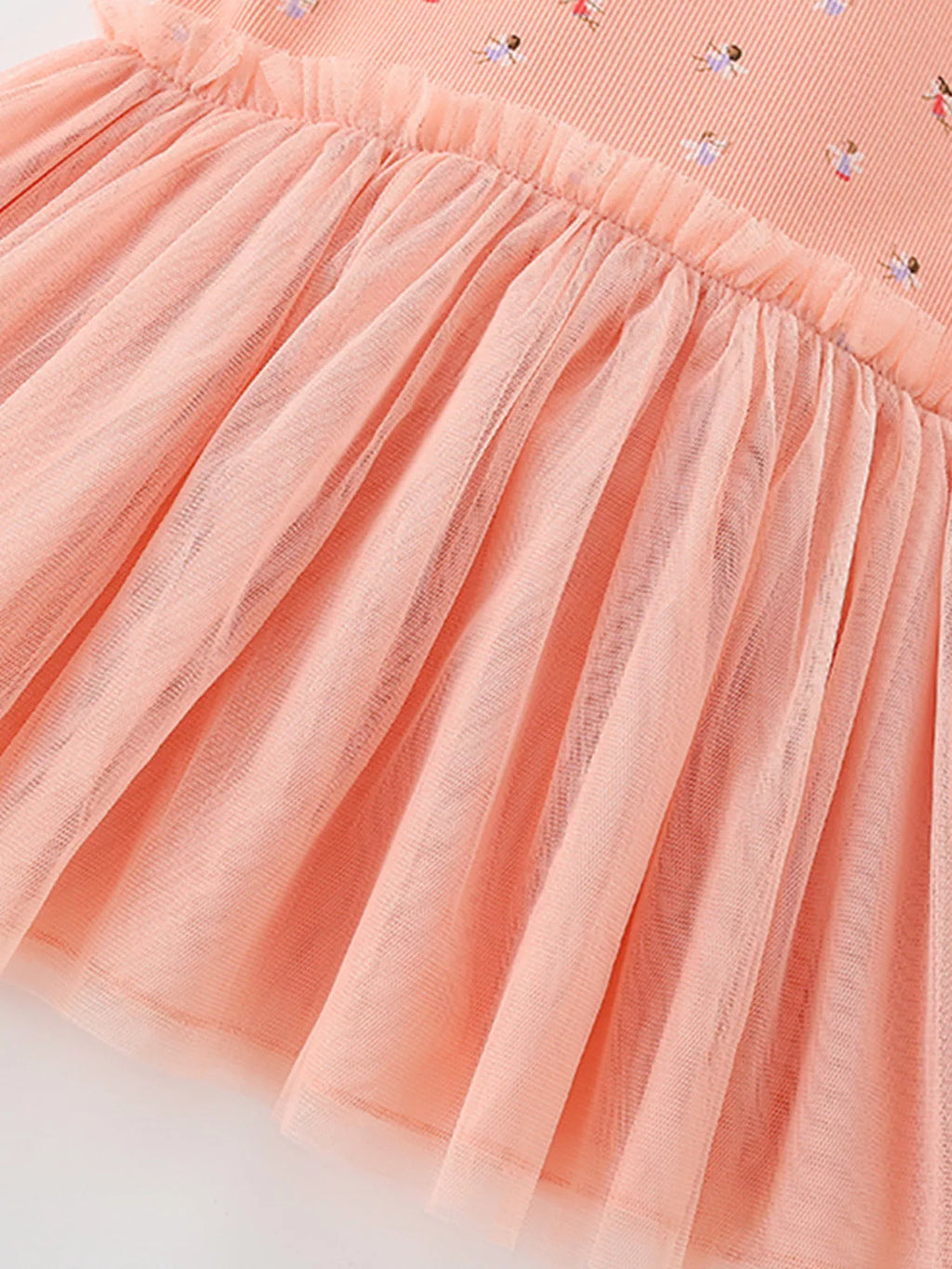 Children's Printed Tulle Layered Dress - Little Janey Shop