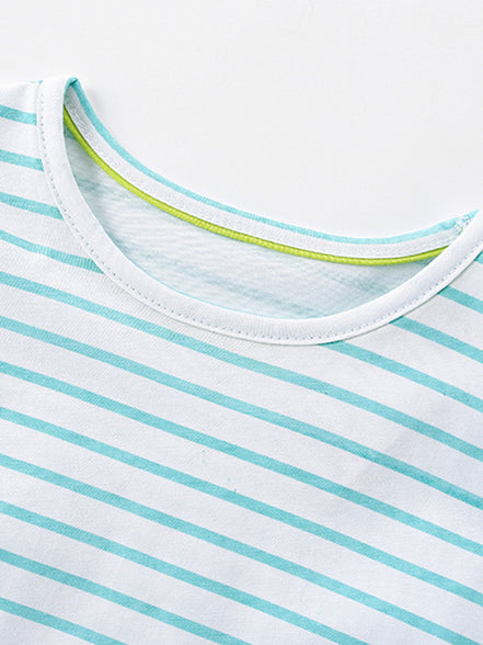 Children's Striped Unicorn Tulle Dress - Little Janey Shop